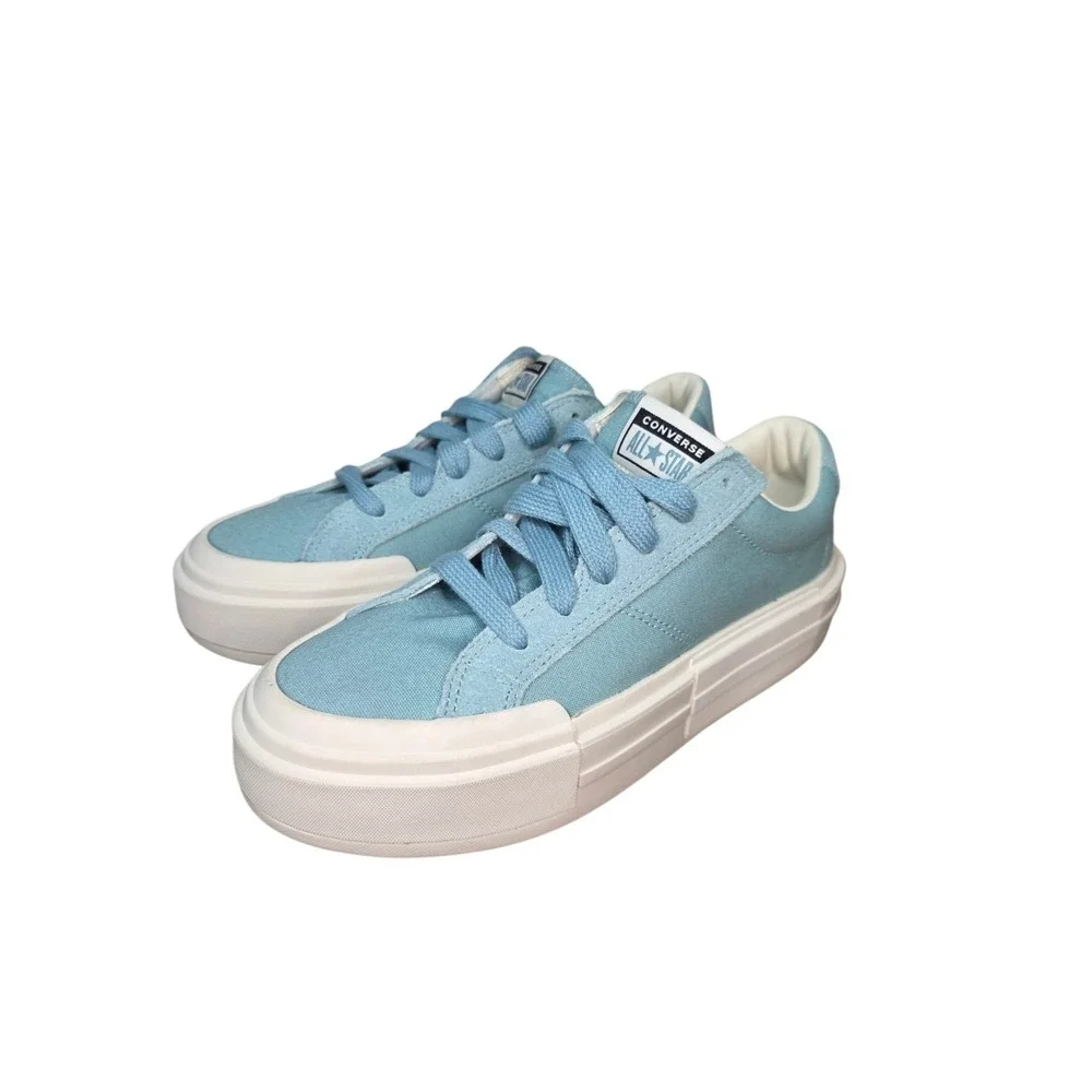 Converse All Star Cruise Platform Light Blue Canvas Sneakers Womens 11 EU 43 - Picture 2 of 10
